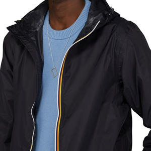 Chaqueta deportiva cortavientos para hombre, para primavera/verano, con cremallera, impermeable, con diseño sin cuello. - Product Image 5