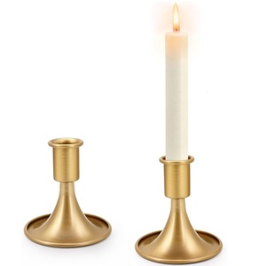 3-Piece Textured Cast Iron <b>Candlestick</b> Pillar Set - Graduated Heights Modern <b>Black</b> Taper <b>Holders</b> with Stippled Finish - Product Image 2