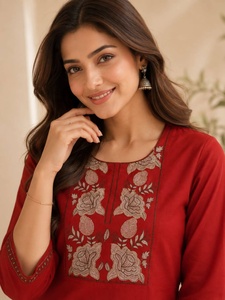 <b>Top</b> Selling Cotton <b>Kurti</b> Pant Cord Set For Woman Available At Wholsale Price From Indiaa - Product Image 4