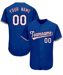 Conjunto de Uniforme de Béisbol Estampado con Diseño a Rayas, Ropa Deportiva para Equipos - Product Image 1