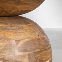 Table à manger ronde en bois de manguier Vandana Amber Sense Macbet (Ø140cm)