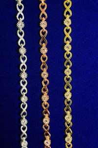 Pulsera de tenis con moissanita y plata de ley 925 auténtica, chapada en oro rosa, diseño infinito, regalo de joyería para uso diario - Product Image 6