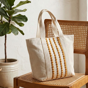 Bolso de hombro tejido estilo bohemio, duradero, con correas dobles, ideal para viajes, bolso de mercado, bolso de tela tejida de fabricación india. - Product Image 4