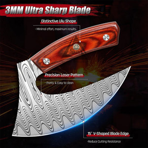 Handmade Wood <b>Handle</b> Pizza Cutting <b>Axe</b> with Stainless Steel Blade Custom Logo Customizable Color & Size 3-Year Warranty-Hot Sale - Product Image 2