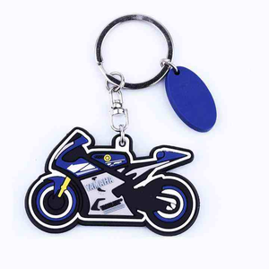 Porte-clés personnalisés en gros, directement de l'usine, en PVC de haute qualité avec broderie et impression de logo sur mesure pour le branding - Product Image 1