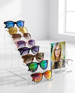 Expositor de Lujo para Gafas de Sol, Vitrina Acrílica para Gafas, Mueble de Exhibición para Ópticas, Expositor de Pie Independiente - Product Image 6
