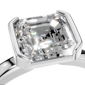 Custom Women's S925 <b>Silver</b> <b>Emerald</b> Cut VVS D Moissanite Luxury Rhodium Plated Wedding Engagement <b>Ring</b> for Anniversary Party - Product Image 3