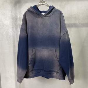 Sudadera con capucha personalizada de algodón grueso, estilo oversize, con hombros caídos, para streetwear, venta al por mayor, bajo MOQ - Product Image 2