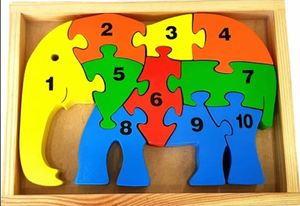 Rompecabezas de madera con forma de elefante de alta calidad, juguete educativo para niños, rompecabezas de animales, juguete de elefante en oferta, precio de proveedor. - Product Image 4