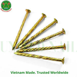 1-3/8 Inch Yellow Plated Steel Masonry <b>Nails</b> with Ring/Screw Shank from Vietnam | Clavos sueltos con recubrimiento amarillo - Product Image 4