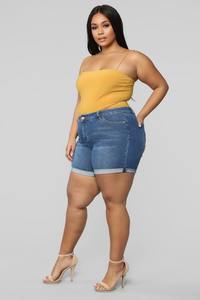 กางเกงยีนส์ขาสั้นผู้ชายทรงสลิม ยืดหยุ่นสูง ไซส์ใหญ่ เอวยางยืด สำหรับฤดูร้อน ขายส่ง - Product Image 2