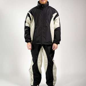 Ensemble de survêtement coupe-vent personnalisé pour homme, en polyester et nylon, grande taille, haute qualité, vente en gros, fabricant de vêtements - Product Image 1