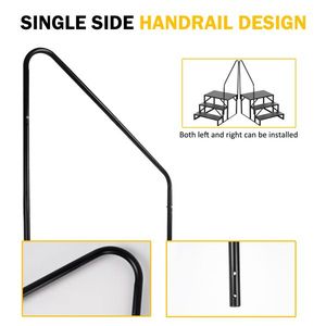 Heavy Duty 3-Step RV & Hot Tub Ladder Portable Outdoor Mobile Pool Steps with 440Lbs Handrail Hot & Premium Quality Accessory - Product Image 3