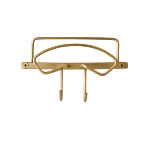 Perchero de metal antiguo de hierro fundido de doble gancho, resistente, estilo rústico vintage, para abrigos, batas, sombreros y toallas, para entrada y cuarto de servicio. - Product Image 2