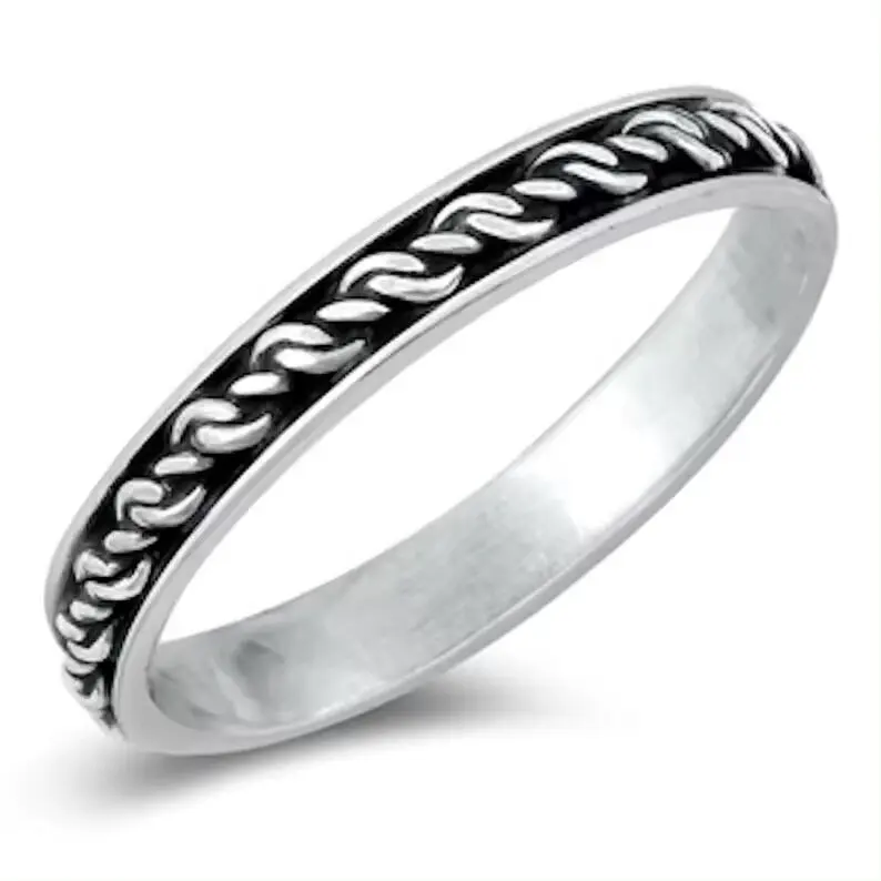 Desain unik 925 perak murni buatan tangan Bali cincin perak polos mode terbaru aksesoris perhiasan cincin untuk hadiah wanita