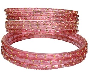 Ensemble de bracelets en verre brillant effet goutte de pluie, best-seller, bijoux de mode traditionnels pour mariage, festival et soirée. - Product Image 3