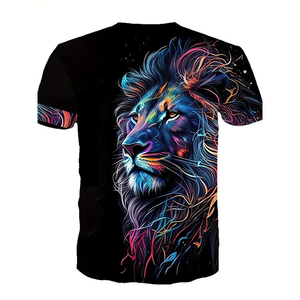 T-shirts en coton personnalisés par sublimation, grande taille, surdimensionnés pour hommes, impression de haute qualité, vêtements décontractés sur mesure - Product Image 6