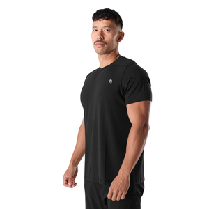 Camiseta Deportiva de Manga Corta para Hombre, Corte Ajustado, Elástica, para Gimnasio, Entrenamiento, Rendimiento, Venta al Por Mayor OEM - Product Image 3