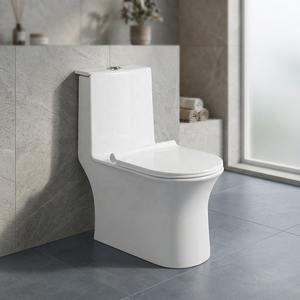 High End White Marble One Piece Toilet Automatic Deodorizing WC Ceramic Commode S <b>Trap</b> P <b>Trap</b> For Outdoor Hotel - Product Image 6