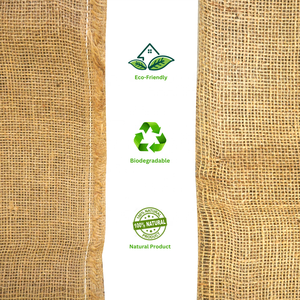 Rollo de tela de arpillera de Yute natural para embalaje, embalaje, uso agrícola e industrial, tela ecológica del fabricante - Product Image 3