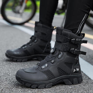Comfortable Custom Made Motorbike Shoes Motorbike Genuine Leather Shoes Top Selling Motorbike <b>Boots</b> For Sale - Product Image 5