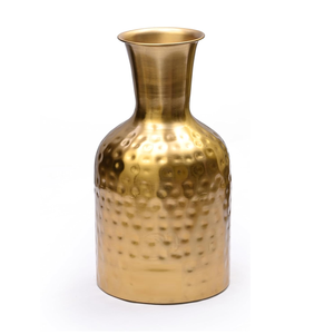 Jarrón de Hierro Hecho a Mano, Duradero, para Mesa, Diseño Tradicional, Chapado en Oro, Decoración para Hogar, Oficina, Bodas, Cumpleaños - Product Image 1