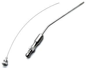 Tubes d'aspiration Frazier en acier inoxydable, instruments médicaux ORL et de neurochirurgie, canules ventilées Frazier angulaires, approuvées ISO - Product Image 6