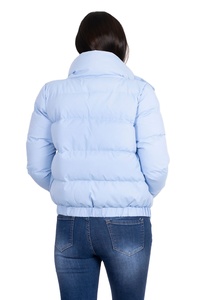 Chaqueta acolchada personalizada para mujer 2025, nuevo diseño, la mejor calidad, moda promocional, abrigo de invierno brillante, decoración con patrón de cuello levantado - Product Image 2