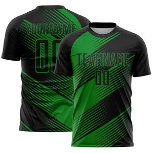 Uniformes de Fútbol Personalizados al por Mayor OEM, Uniformes de Fútbol Sublimados Transpirables para Equipos Juveniles y Masculinos, Conjunto de Camiseta Verde y Blanca - Product Image 4