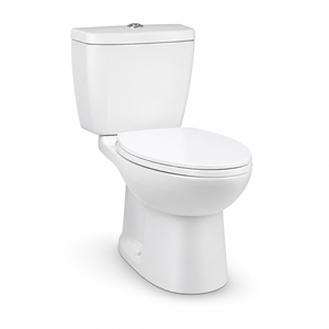WC mural en céramique de luxe à deux pièces avec siphon en P, économie d'eau, double chasse et désodorisation automatique - Product Image 1