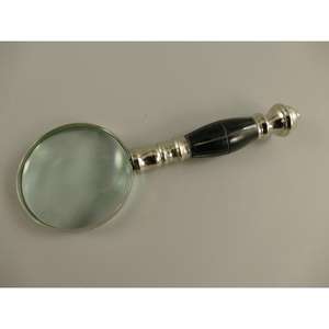 Loupe décorative et ouvre-lettre en métal avec support, fournitures de bureau, articles décoratifs de table - Product Image 3