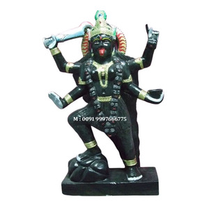 Statue de la déesse Kali Mata en marbre durable de qualité supérieure et au design artisanal étonnant, pour la décoration et la vénération. - Product Image 6
