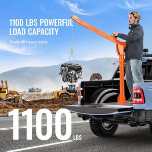 Camioneta Eléctrica de Acero con Cabrestante de 1100 Libras y Grúa Plegable de 3500 Libras Montada en la Plataforma, Capacidad de Carga Nominal de 20 Toneladas - Product Image 3