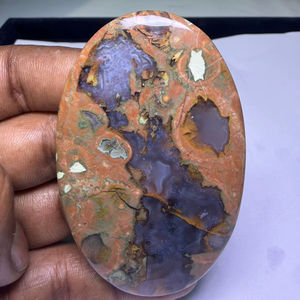 Cabochon de Jaspe Rholiite 100% Naturel de Haute Qualité, Pierre Précieuse en Vrac pour la Guérison, Jaspe en Gros pour la Fabrication de Bijoux - Product Image 1