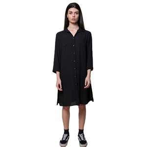 SM Camicia Aperta di Alta Qualità Italiana con Bottoni in Madreperla, Colletto Rovesciato e Spacchetti sul Fondo, per il Giorno - Product Image 1