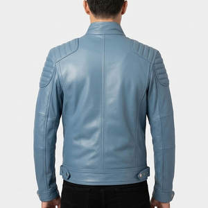 Chaqueta de Motocicleta de Cuero de Alta Calidad con Ajuste Regulable, Costuras Resistentes y Acabado Impermeable para Turismo y Conducción en Carretera - Product Image 4