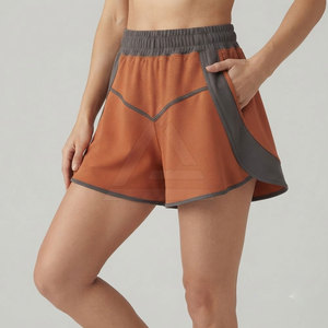Pantalones Cortos Acampanados de Moda para Mujer con Abertura de Pierna Ancha, Cintura Elástica Completa, Tela Cómoda, Estilo Casual y Deportivo, Venta al por Mayor - Product Image 6