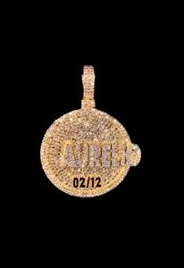 Colgante de Plata 925 Bañado en Oro Rosa 3D Personalizado con Moissanita VVS que Pasa la Prueba del Diamante, Estilo Hip Hop Iced, Certificado IGI, Joyería Fina para Hombre - Product Image 4