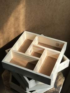 Boîte à épices en bois avec couvercle en verre - Boîte de rangement multifonctionnelle durable et résistante au lave-vaisselle pour épices, fruits secs et herbes - Product Image 5