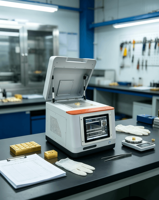 Analizador de Oro XRF Aurispec EDX-B2 Rápido, Preciso y Económico, Espectrómetro de Rayos X con Certificación CE, Probador de Pureza de Oro en Quilates, Pantalla Táctil a Color de 10.1 Pulgadas