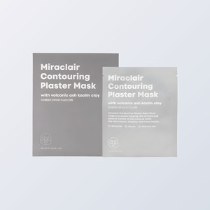 Masque facial en feuille Miraclair Contouring Plaster Mask Pack 5 feuilles Fabriqué en Corée Blanc Niacinamide Herbal - Product Image 6