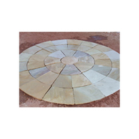 Dalles circulaires décoratives en grès pour patios extérieurs, aménagements de jardins, cours et projets de rénovation paysagère