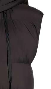 Veste matelassée en toile de coton personnalisée pour femme, 500g, chaude, isolée, imperméable, à capuche, légère, longue, pour l'hiver - Product Image 4