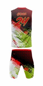 Uniforme de Fútbol 7v7 con Impresión por Transferencia de Calor, Logotipo del Equipo Personalizado, Números, Cuello Redondo sin Mangas, Correa Ajustable, Cintura Elástica, Unisex - Product Image 5