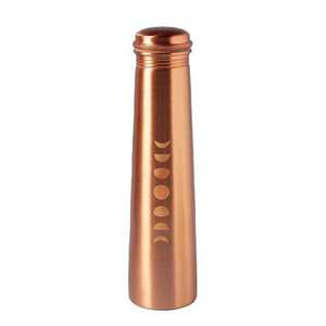 Bouteille en cuivre fini mat, forme moderne, facile à nettoyer à l'intérieur, bouteilles en cuivre pur - Product Image 1