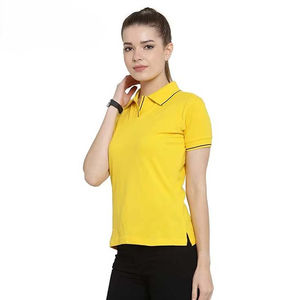 Camisa Polo Elegante para Mujer, Manga Corta, Mezcla de Algodón, Transpirable, Cómoda, con Cuello, Cierre de Botones, Informal, para Oficina y Trabajo - Product Image 3