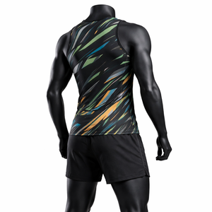 Camiseta Deportiva Sublimada para Hombre, de Secado Rápido, Transpirable, sin Mangas, para Gimnasio, Fitness, Entrenamiento, Ropa Deportiva Personalizada - Product Image 3