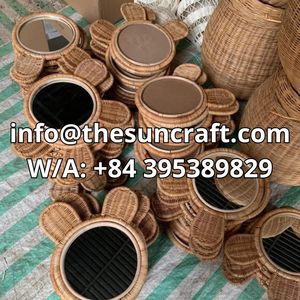 Muebles Infantiles de Mimbre con Espejo para Niños, Decoración de Ratán Hecha a Mano, Precio de Mayoreo Directo de Fábrica a Bajo Costo - Product Image 6