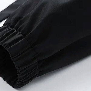 Ensemble de survêtement pour homme avec blocs de couleur, manches longues, fermeture éclair, tenue décontractée sportive, tenue d'automne, coupe régulière, matière polyester - Product Image 5