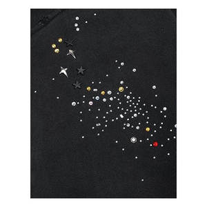 Custom Unisex Winter Digital Printing Pullover Fleece Eco-Friendly Rhinestone Oversized Lined Breathable <b>Polyester</b>/Cotton <b>Hoodie</b> - Product Image 5